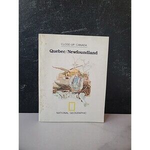 1980 May Close-Up QUEBEC & NEWFOUNDLAND Canada National Geographic Map